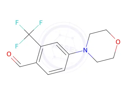 Chemical structure of 4-Morpholino-2-(trifluoromethyl)benzaldehyde