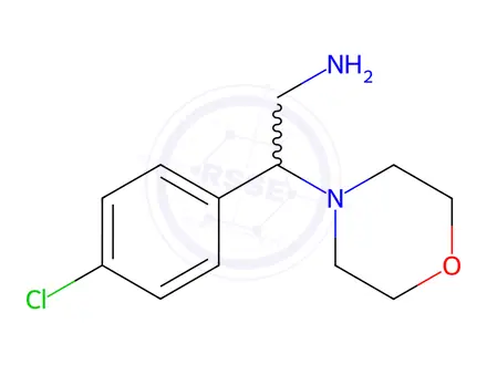 Chemical structure of 2-(4-Chloro-phenyl)-2-morpholin-4-yl-ethylamine