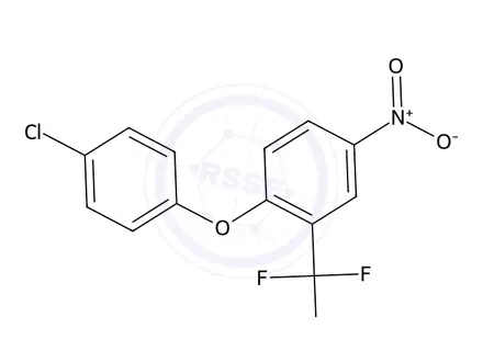 Chemical structure of 1-(4-Chlorophenoxy)-4-nitro-2-(trifluoromethyl)benzene