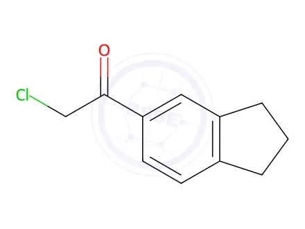 Chemical structure of 2-Chloro-1-(2,3-dihydro-1h-inden-5-yl)ethanone
