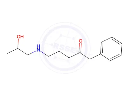 Chemical structure of 5-(2-hydroxypropylamino)-1-phenyl-pentan-2-one