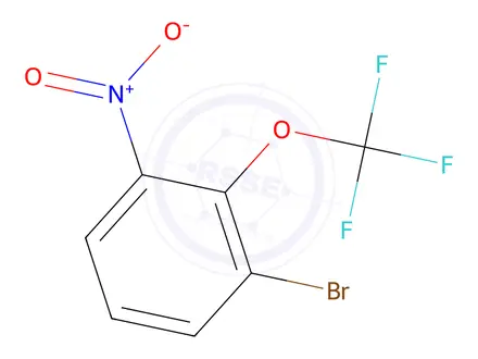 Chemical structure of Benzene, 1-bromo-3-nitro-2-(trifluoromethoxy)-