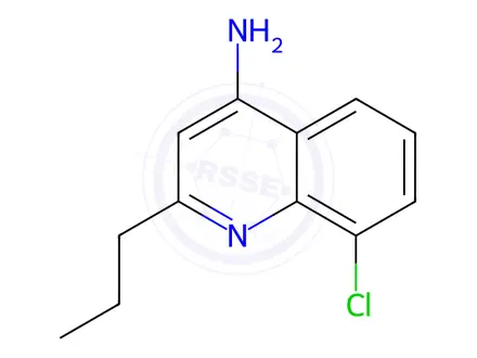 Chemical structure of 8-Chloro-2-propylquinolin-4-amine
