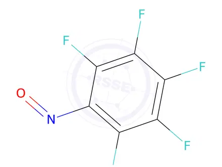 Chemical structure of pentafluoronitrosobenzene