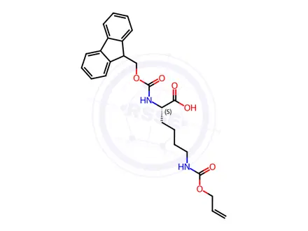 Chemical structure of Fmoc-Lys(Alloc)-OH