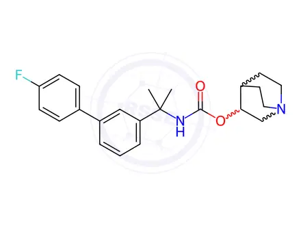 Chemical structure of Carbamic acid, N-[1-(4'-fluoro[1,1'-biphenyl]-3-yl)-1-methylethyl]-, 1-azabicyclo[2.2.2]oct-3-yl ester