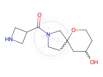 Chemical structure of Azetidin-3-yl(9-hydroxy-6-oxa-2-azaspiro[4.5]decan-2-yl)methanone