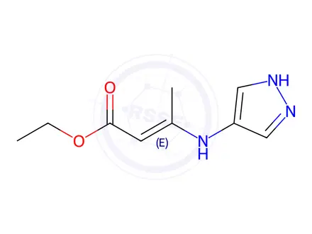 Chemical structure of 2-Butenoic acid, 3-(1h-pyrazol-4-ylamino)-, ethyl ester