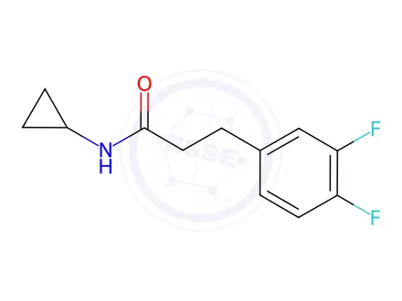 Chemical structure of n-Cyclopropyl-3-(3,4-difluorophenyl)propanamide