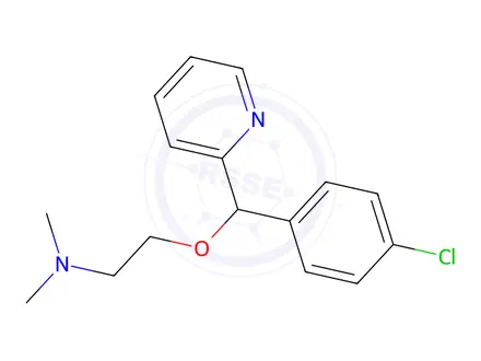 Chemical structure of 2-((4-Chlorophenyl)(pyridin-2-yl)methoxy)-N,N-dimethylethanamine