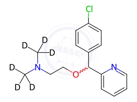 Chemical structure of Carbinoxamine-d6