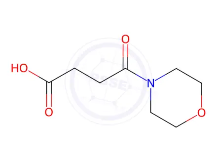 Chemical structure of 4-(4-Morpholinyl)-4-oxobutanoic acid