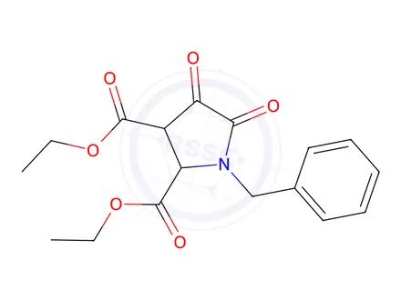 Chemical structure of Diethyl 1-benzyl-4,5-dioxopyrrolidine-2,3-dicarboxylate