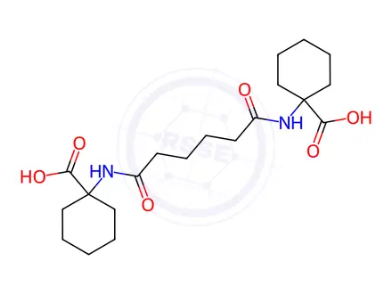 Chemical structure of 1,1'-(Adipoylbis(azanediyl))bis(cyclohexane-1-carboxylic acid)