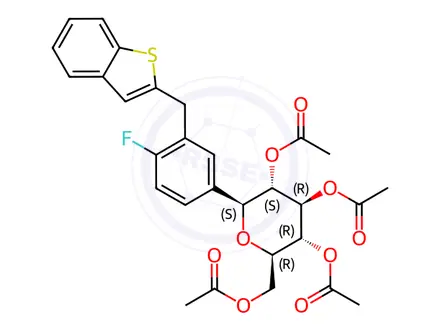 Chemical structure of Ipragliflozin L-Proline Impurity 5