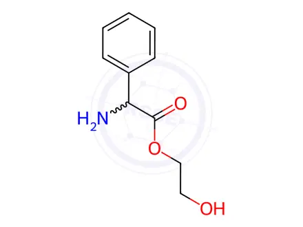 Chemical structure of 2-hydroxyethyl 2-amino-2-phenylacetate