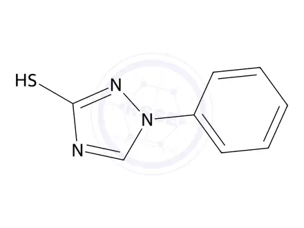 Chemical structure of 1-Phenyl-1h-1,2,4-triazole-3-thiol