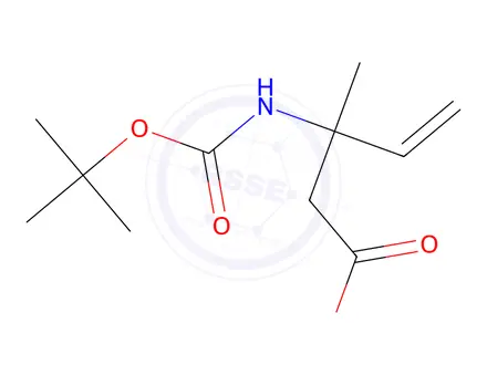 Chemical structure of 3-((tert-Butoxycarbonyl)amino)-3-methylpent-4-enoic acid