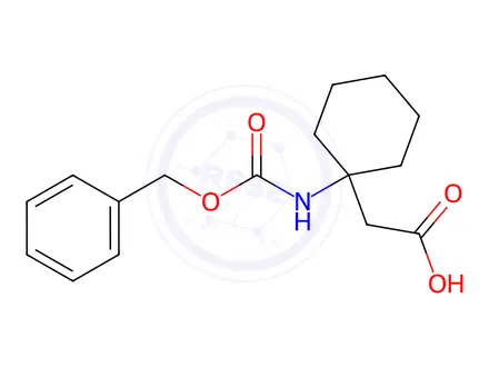 Chemical structure of 2-(1-(((Benzyloxy)carbonyl)amino)cyclohexyl)acetic acid