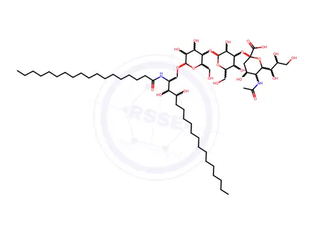 Chemical structure of Ganglioside GM3 (phyto-type)