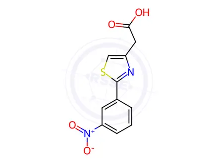 Chemical structure of 2-(3-Nitrophenyl)thiazole-4-acetic acid