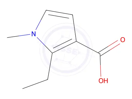 Chemical structure of 2-ethyl-1-methyl-1H-pyrrole-3-carboxylic acid
