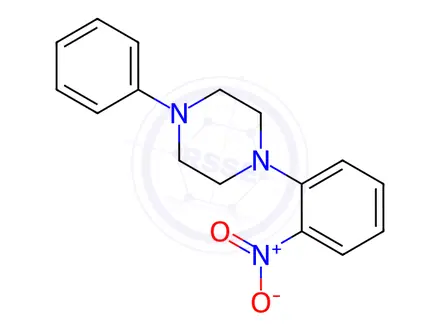 Chemical structure of 1-(2-Nitrophenyl)-4-phenylpiperazine