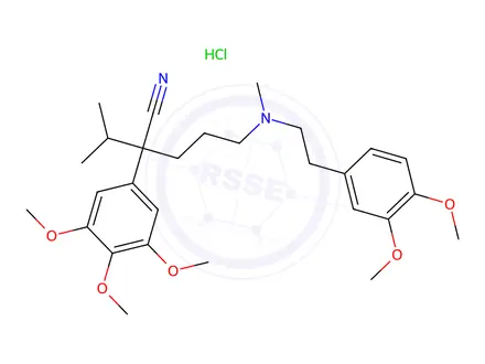 Chemical structure of Methoxyverapamil hydrochloride
