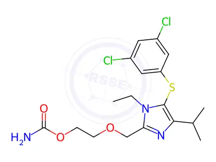 Chemical structure of Capravirine Impurity 46