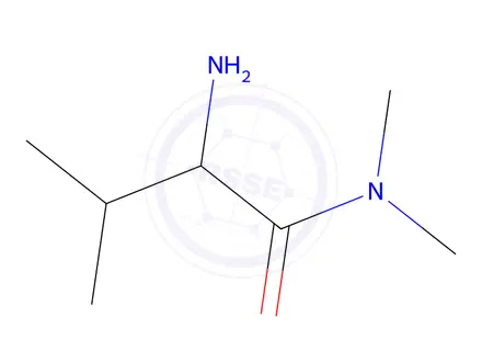 Chemical structure of 2-Amino-N,N,3-trimethylbutanamide Hydrochloride