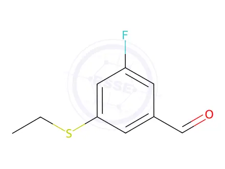 Chemical structure of 3-(ethylthio)-5-fluorobenzaldehyde