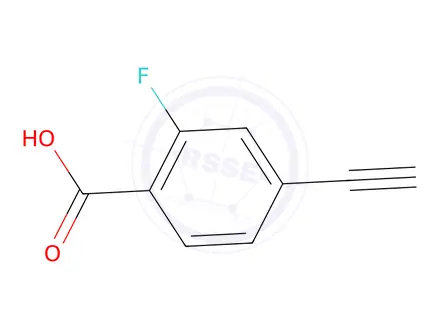 Chemical structure of 4-Ethynyl-2-fluorobenzoic acid