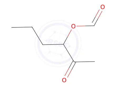 Chemical structure of 2-Hexanone, 3-(formyloxy)-(9CI)