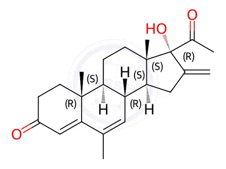 Chemical structure of Melengestrol Acetate Impurity 3