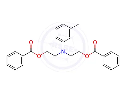 Chemical structure of 2,2'-[(3-Methylphenyl)imino]bisethanol dibenzoate