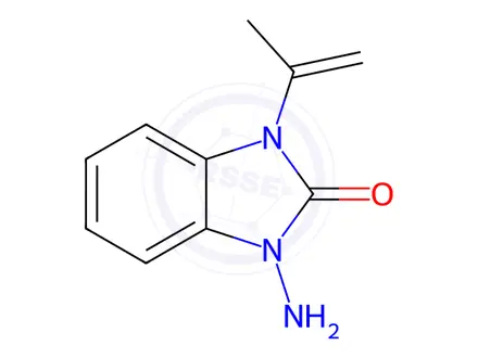 Chemical structure of 1-AMINO-3-ISOPROPENYL-1,3-DIHYDRO-BENZOIMIDAZOL-2-ONE