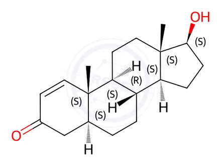 Chemical structure of 1-Testosterone