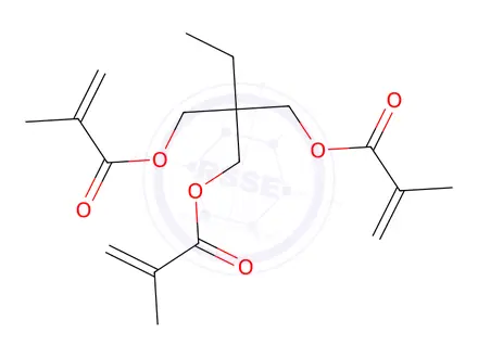 Chemical structure of 2-Ethyl-2-((methacryloyloxy)methyl)propane-1,3-diyl bis(2-methylacrylate)