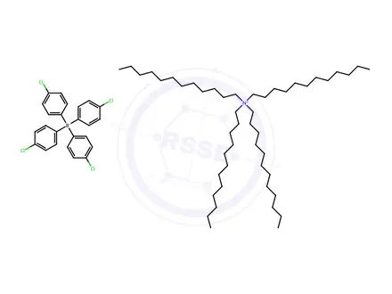 Chemical structure of Tetrakis(4-chlorophenyl)tetradecyl ammonium borate