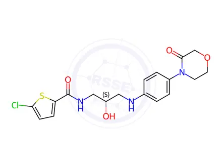 Chemical structure of Rivaroxaban Impurity 31(Decarbonyl Rivaroxaban)