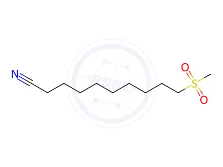 Chemical structure of 10-(Methylsulfonyl)decanenitrile