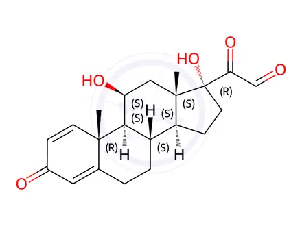 Chemical structure of 21-Dehydro Prednisolone