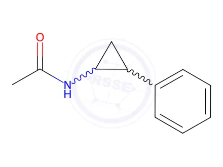 Chemical structure of N-acetyl-tranylcypromine