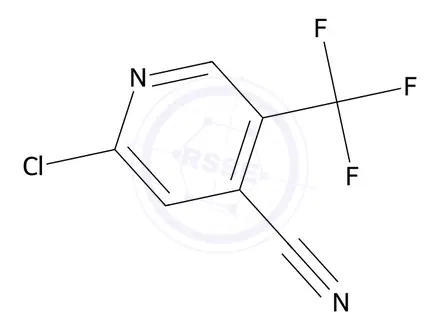 Chemical structure of 2-Chloro-5-(trifluoromethyl)isonicotinonitrile