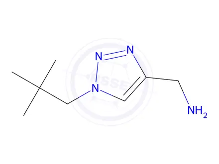 Chemical structure of [1-(2,2-Dimethylpropyl)-1H-1,2,3-triazol-4-yl]methanamine