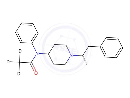 Chemical structure of Acetyl-d3-Alpha--Methylfentanyl