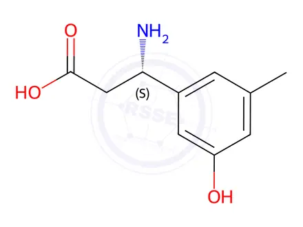 Chemical structure of (3S)-3-AMINO-3-(3-HYDROXY-5-METHYLPHENYL)PROPANOIC ACID