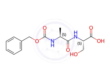 Chemical structure of Z-ALA-SER-OH