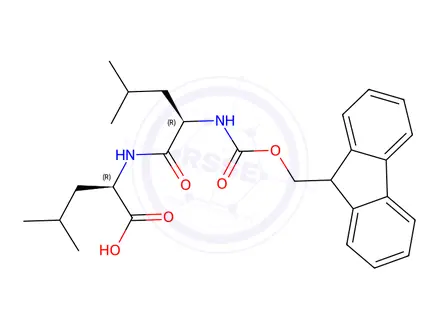 Chemical structure of Fmoc-D-Leu-D-Leu-OH