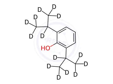 Chemical structure of Propofol-d14